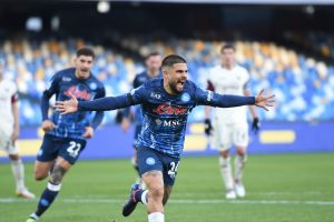 Napoli-Salernitana 4-1. Insigne raggiunge Maradona