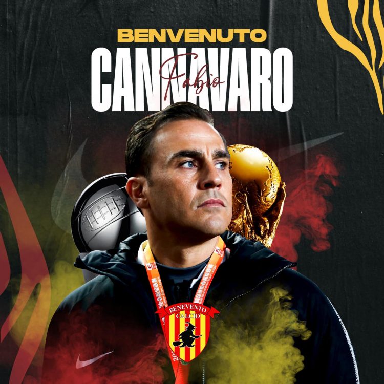 Ora è ufficiale. Cannavaro allenatore del Benevento
