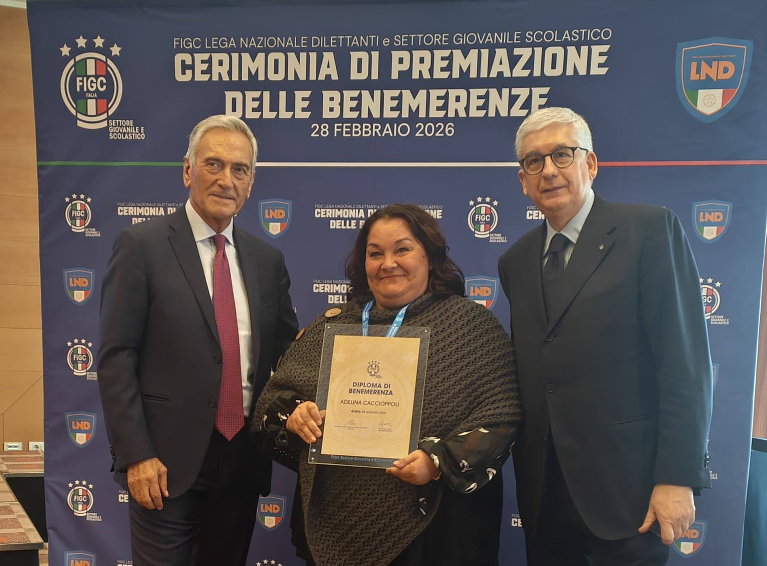 Adelina, una vita nel calcio. Premio dalla Figc