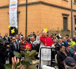 L’arrivo del Papa a Pompei