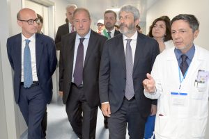 Il presidente Fico, il direttore Asl Russo e Roberto Fico
