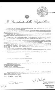 Il decreto di scioglimento del Comune di Torre Annunziata | FOTO