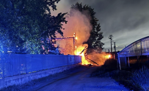 Incendio a Longola
