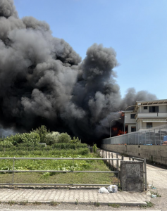 incendio a striano